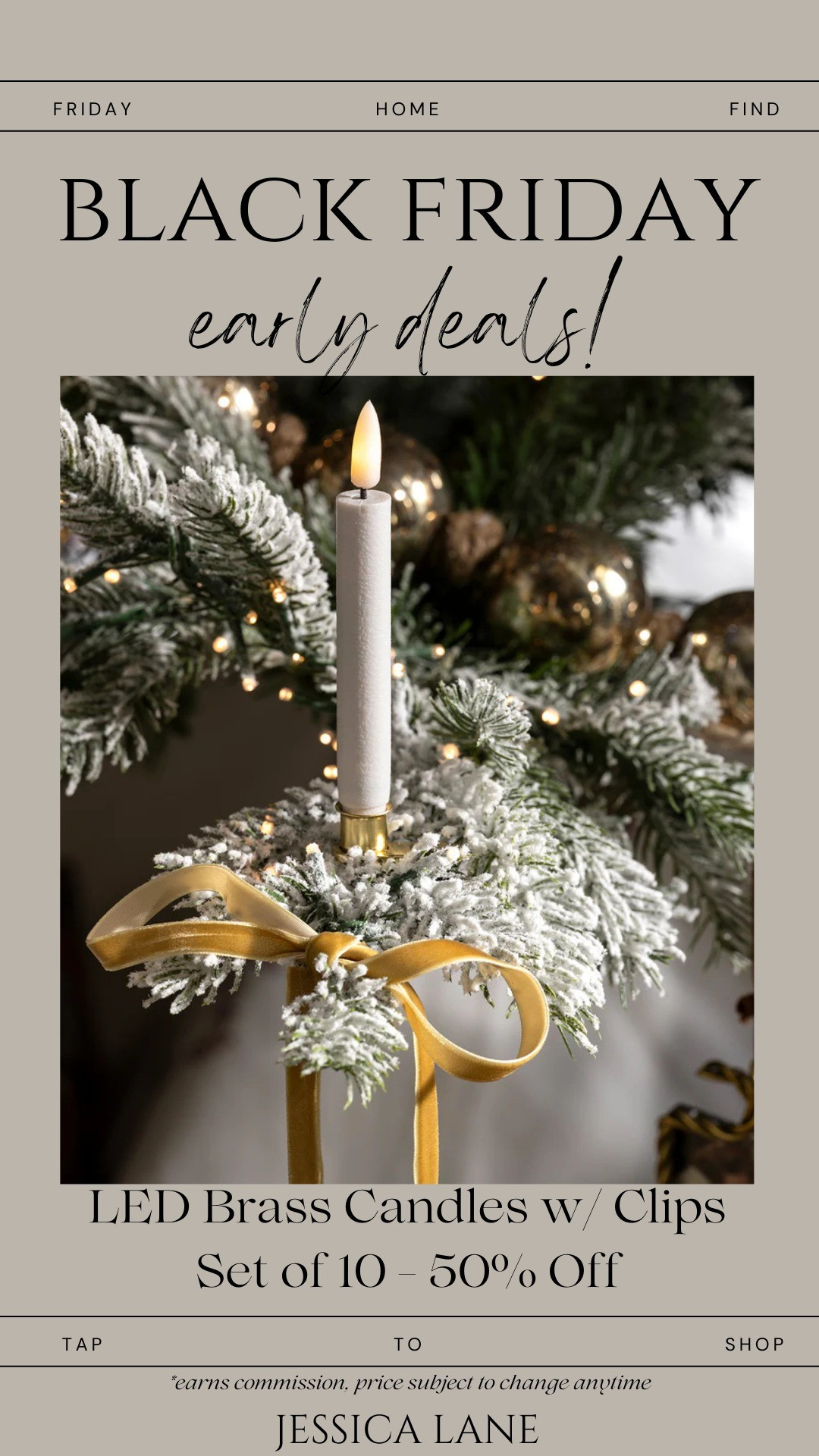 These brass LED clip-on candles are giving the most classic Christmas glow — and they’re 50% off today! ✨#McGeeAndCo #BlackFridayDeals #HolidayDecor #ChristmasSale

#LTKCyberWeek #LTKHoliday #LTKSeasonal