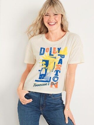 Licensed Pop Culture Graphic Cropped T-Shirt for Women | Old Navy (US)