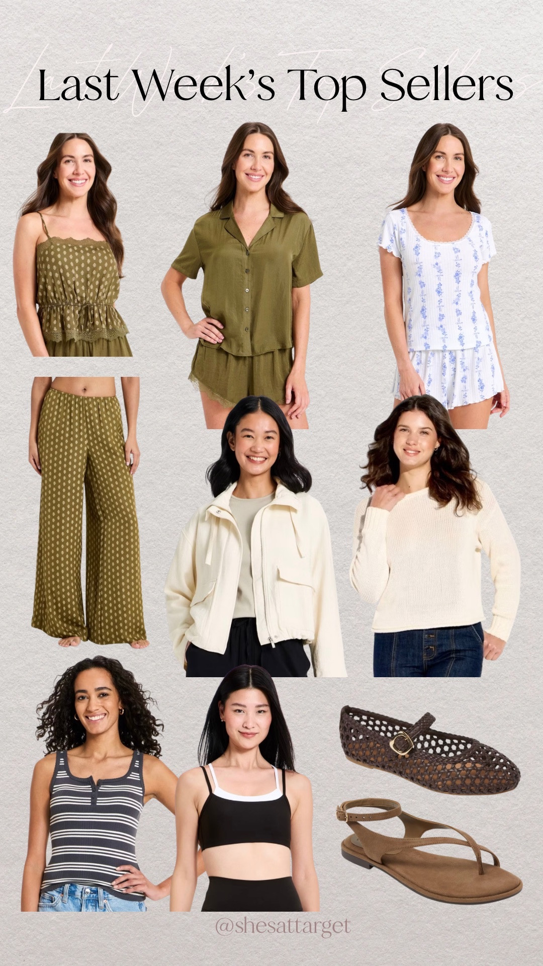 Last week’s top sellers from Target! So many cute pajamas and some spring new arrivals!

#LTKSeasonal