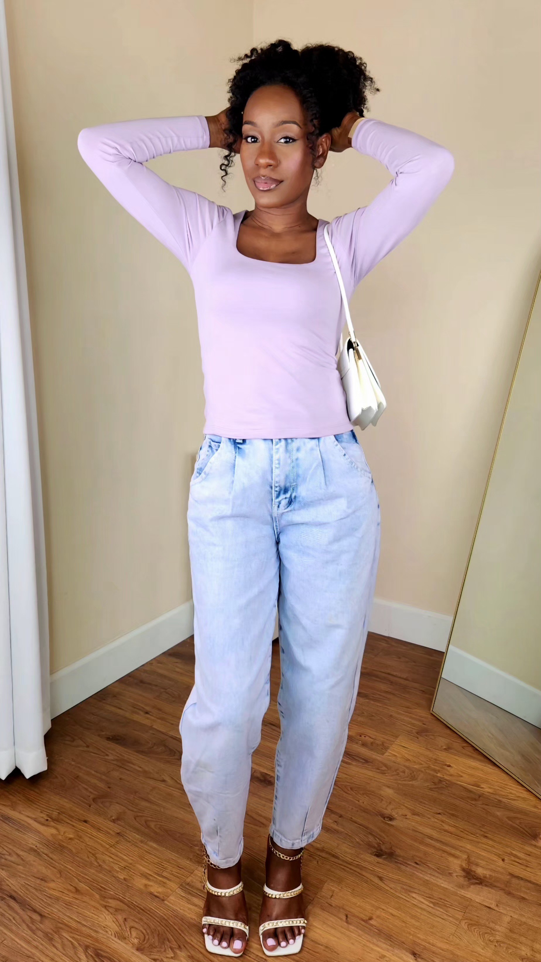 Still crushing on this lavender transition into Spring look 💜 Elevated casual 🤌🏾

#LTKSpringSale #LTKootd #LTKSaleAlert