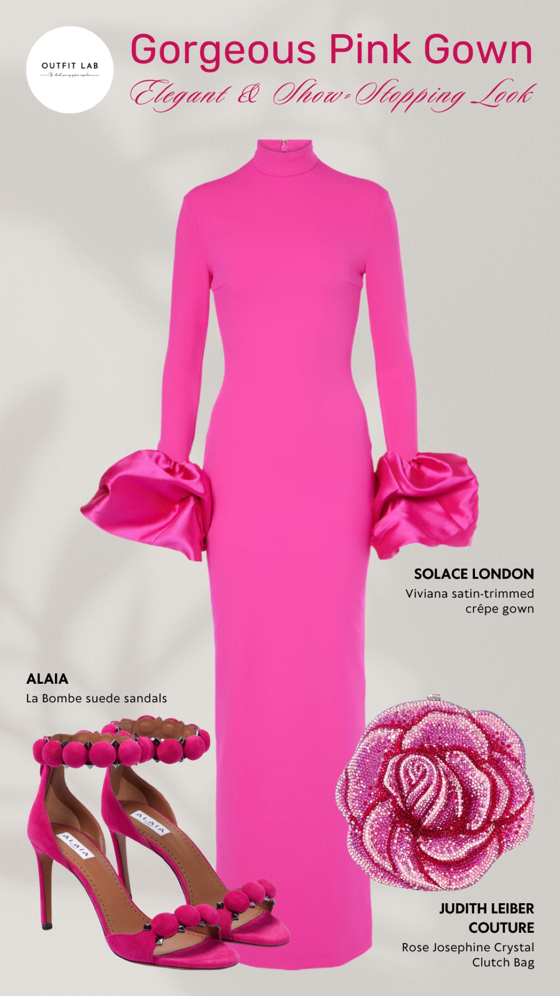 Gorgeous Pink Gown: Elegant & Show-Stopping Look – Shop Now!

Make a statement with this stunning pink gown from Solace London. Paired with elegant Alaia sandals and a glamorous Judith Leiber Couture clutch bag, this outfit exudes sophistication and grace. Perfect for a special occasion or red-carpet event, this look ensures you'll turn heads. Shop now to add this gorgeous gown to your wardrobe!

#LTKParties #LTKWedding #LTKStyleTip
