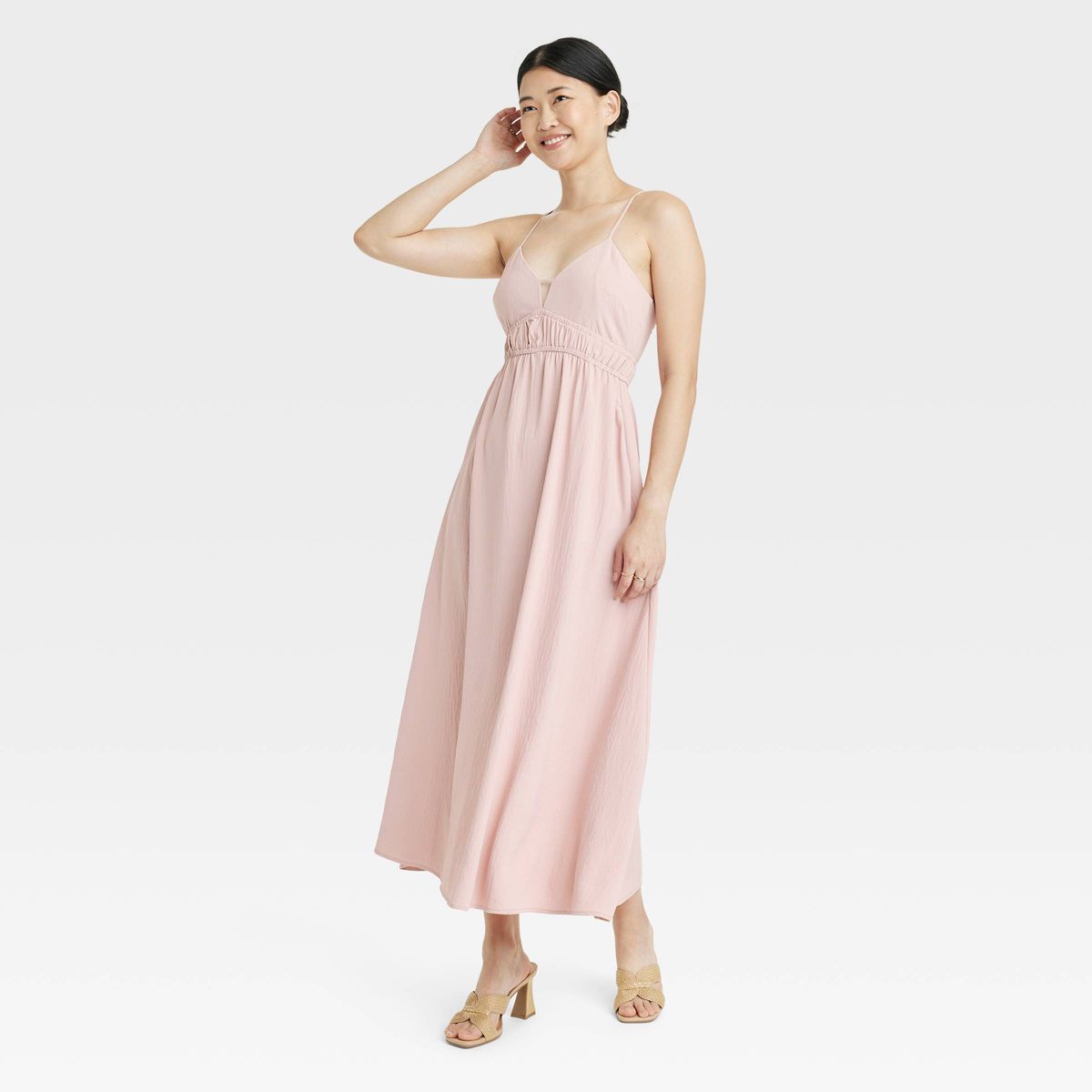 Women's Best Ever Maxi A-Line Dress - A New Day™ Light Pink XS | Target