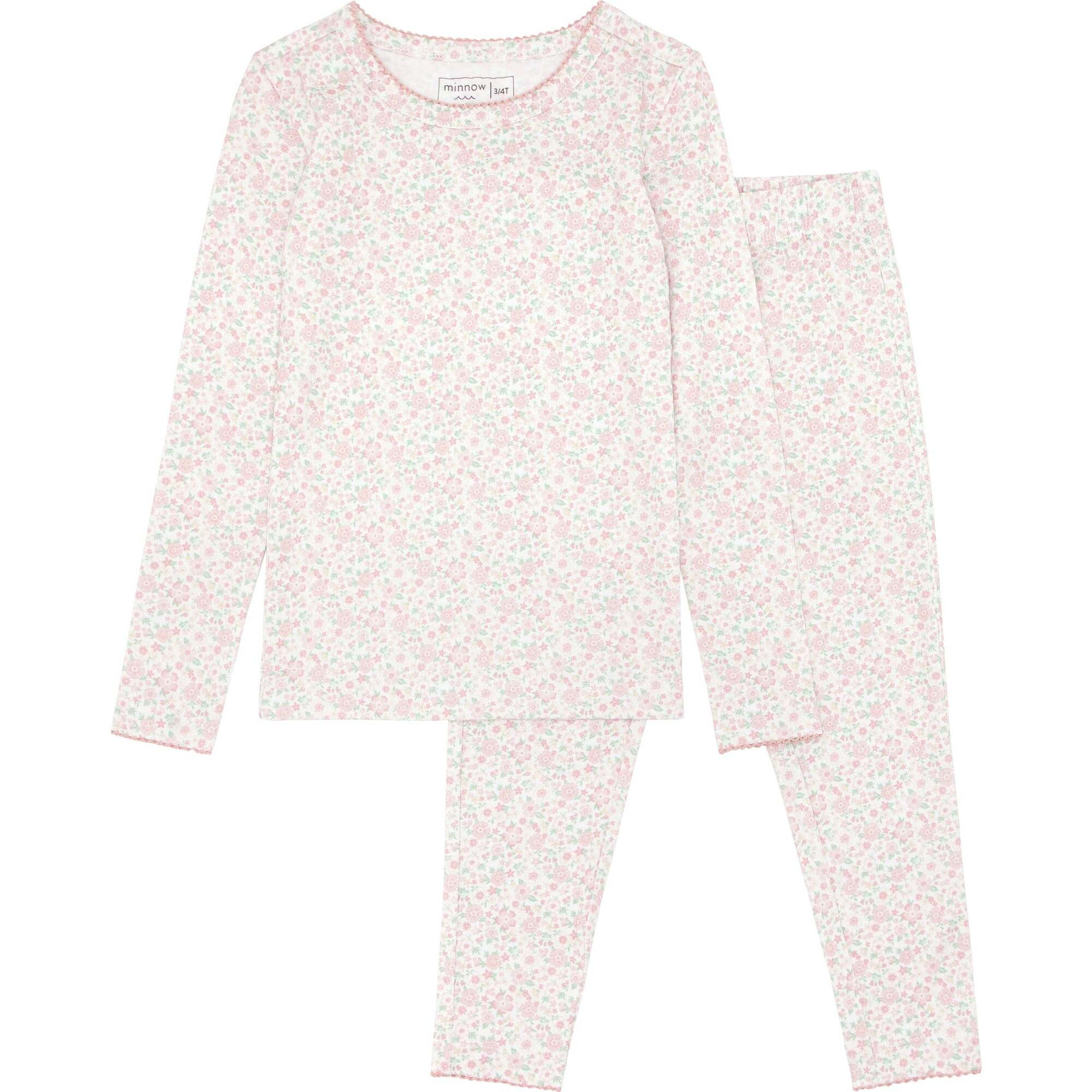 Girls Antique Floral Pima Pajama Set | Maisonette