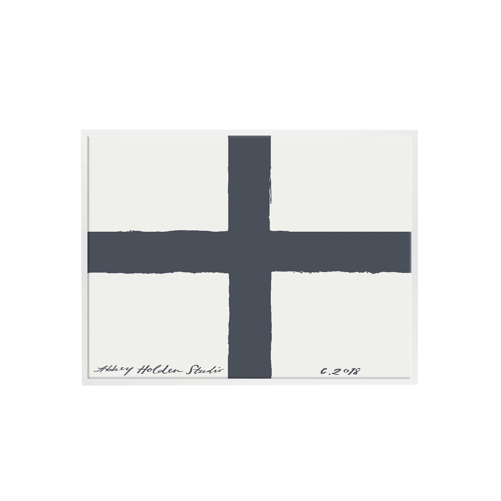 Cross the Lines Art in Navy | Brooke & Lou | Brooke and Lou