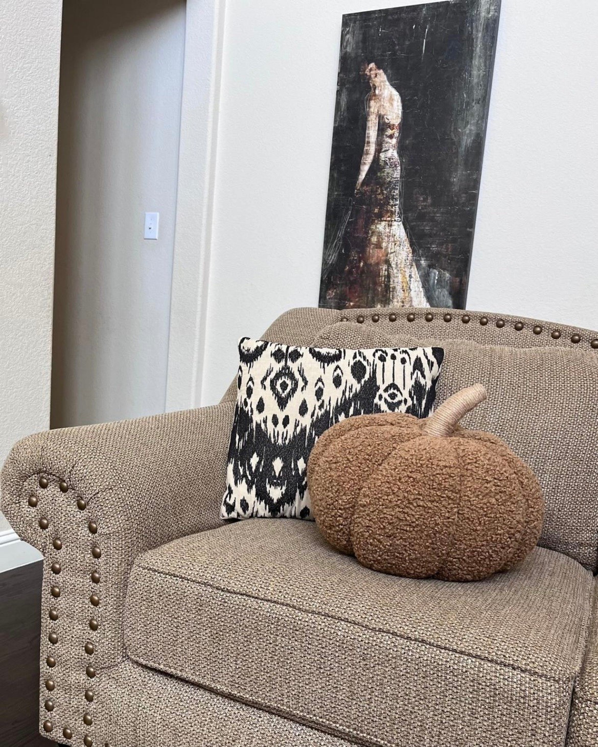 Cozymaxxing for fall. Gotta add plush pumpkin pillows to the mix.

Halloween, Ikat, cozy, warm, decor, home, Hygge, dark aesthetic

#LTKHome #LTKSeasonal #LTKstorytime