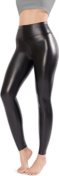 Tagoo Faux Leather Leggings for Women High Waisted Pleather Pants | Amazon (CA)
