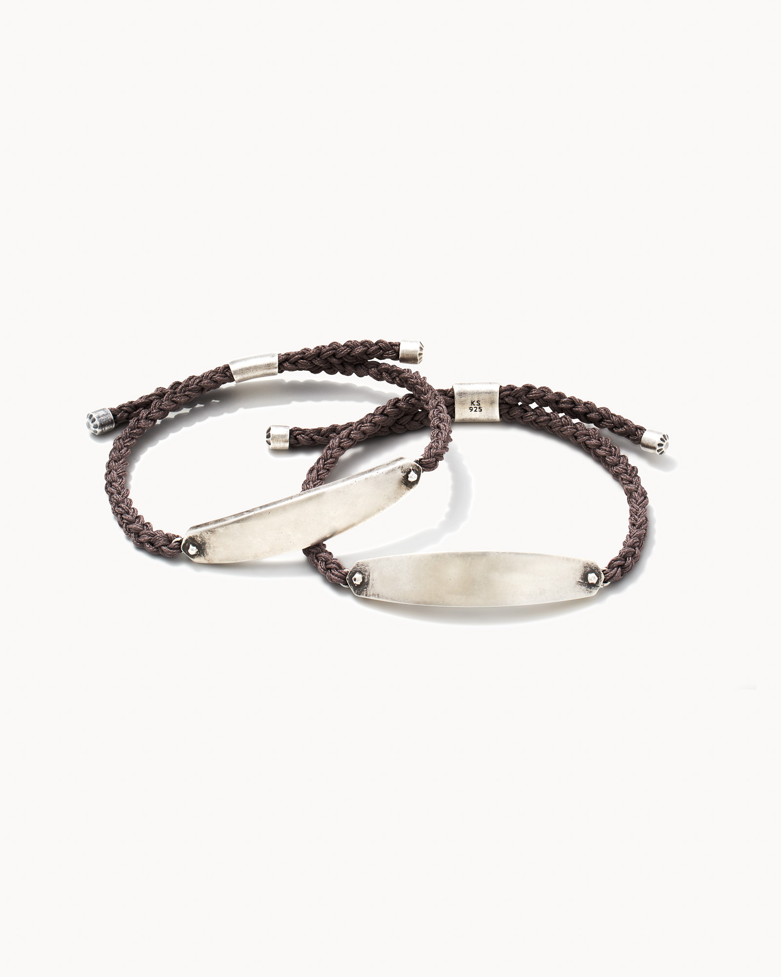 Robert Oxidized Sterling Silver Corded Bracelet in Dark Taupe | Kendra Scott | Kendra Scott