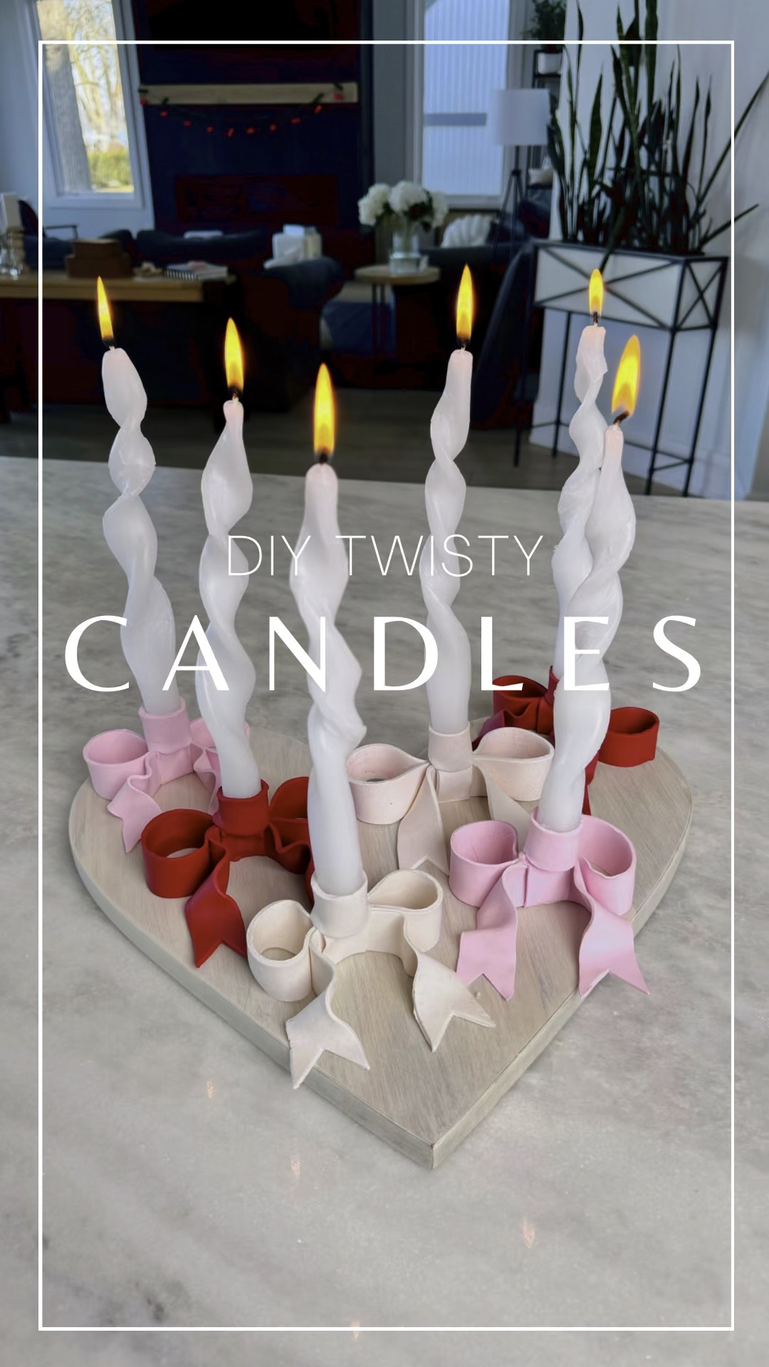 Make and Ordinary Taper Candle into a Creative Twisty Taper Candle 

Here's a unique and mesmerizing technique to turn ordinary taper candles into extraordinary works of art. All you need is a taper candle, hot water, and a smooth roller to embark on this creative journey.

Step 1: Soak and Soften
Start by immersing your taper candles in hot water for 10 to 15 minutes. This step is crucial as it softens the wax, making it more pliable and ready for transformation. Patience is key, so let the candles soak and allow the heat to work its magic.

Step 2: Remove and Roll
Take one candle out at a time, ensuring they are adequately softened. Grab your acrylic roller or any smooth roller of your choice. Gently and evenly roll the candle on a flat surface. This process not only flattens the candle but also helps to create a smooth, uniform texture.

Step 3: The Art of Twisting
Once your candle is flattened, it's time to unleash your creativity. Slowly twist the candle, allowing the wax to form captivating spirals. The softened wax will respond to your touch, creating beautiful, unique patterns. Experiment with different twisting techniques to achieve various results.

Tips for Success:
1. Work on one candle at a time to maintain control over the shaping process.
2. Ensure that the roller is clean and smooth to avoid any unwanted markings on your candle.
3. Embrace imperfections – the beauty of this art lies in its organic and unpredictable nature.

A collection of one-of-a-kind taper candles that showcase your artistic flair. These transformed candles make for stunning decorative pieces, perfect for enhancing your home ambiance or as thoughtful gifts for friends and family.

To learn how to make the coquette bow candle holders, see my previous reel. 



#LTKhome #LTKfindsunder50 #LTKVideo