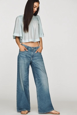 Esme Mid-Rise Wide-Leg Jeans | Anthropologie (US)