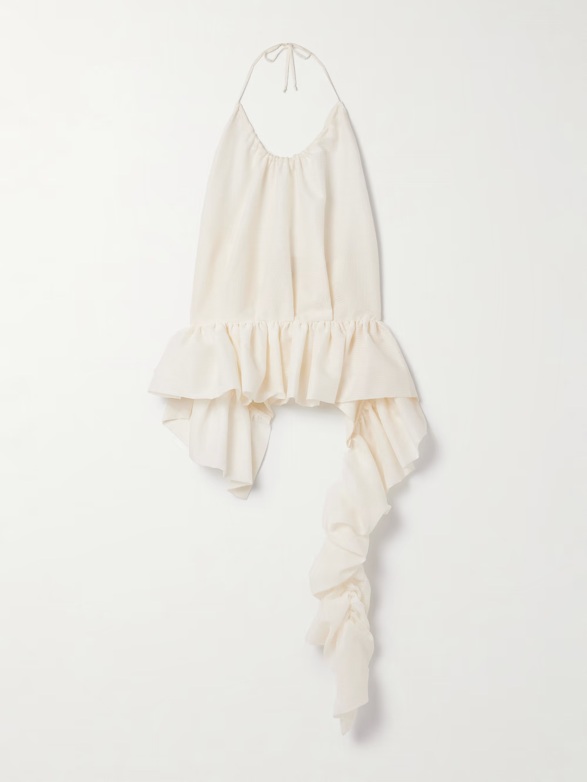 Tamara crepe peplum halterneck top | NET-A-PORTER (US)