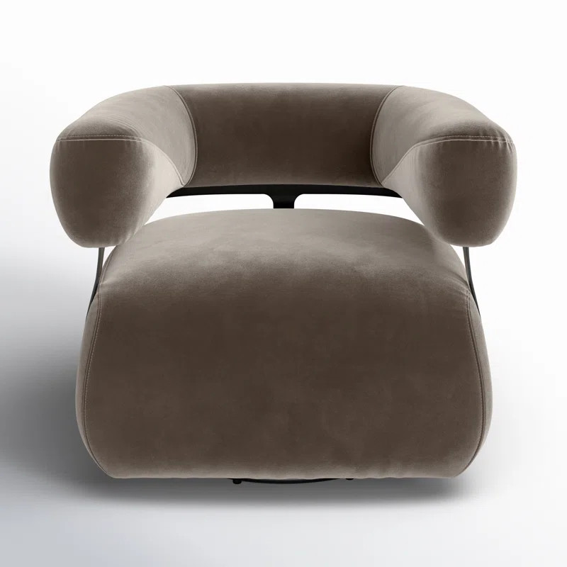 Lize Upholstered Swivel Barrel Chair | AllModern