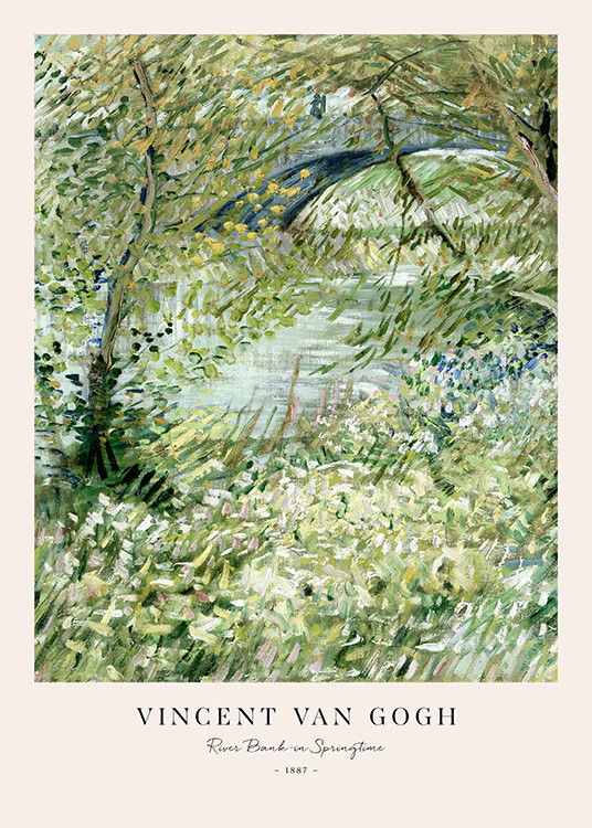 Van Gogh - River Bank in Springtime Poster | Desenio
