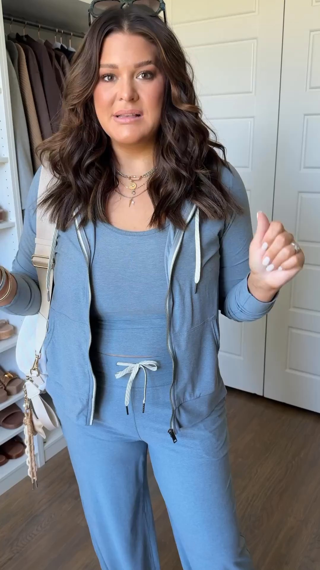Size: XL in everything! Tall inseam in pants (I’m 5’10”) • Amazon understood the assignment!! Tons of different colors and styles all identical to the viral Vuori line, but for a fraction of the price! The fitted tank, zip-up hoodie, and wide-leg lounge pants are giving expensive, effortlessly put-together, cool girl energy without the designer price tag. Perfect for school drop-off, running errands, travel days, or just wanting to look cute while being ridiculously comfortable!

#AmazonFashionFinds #AmazonOutfits #AffordableFashion #MidsizeFashion #AmazonLoungewear