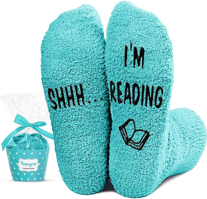 HAPPYPOP Funny School Gifts - Socks for Teacher Students, Book Reading Appreciation Gifts for Tea... | Amazon (US)