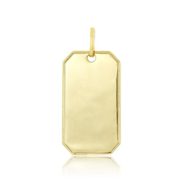 ICONS Necklace Engravable Squared-Off Dogtag - PRE ORDER: Back In Stock 5/15-6/1! | Melinda Maria