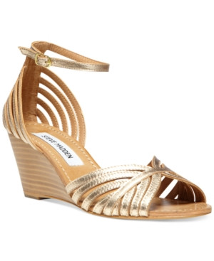 Steve Madden Women's Lexii Demi Wedge Sandals Women's Shoes | Macys (US)