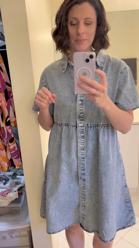 Super low key look for dinner tonight. Y’all are just going to have to excuse the bathroom. It’s going to be a minute before we can renovate this space. 

Denim dress, denim skirt, denim midi skirt, denim, denim outfit, denim dress outfit, denim dress amazon, amazon denim dress, Nashville outfits, Nashville outfits amazon, Nashville outfits fall, Nashville going outfits, Nashville fall outfits, Nashville night outfit, denim dress Nashville, Nashville looks, dinner dress, casual dinner look, Amazon fashion, Amazon dress 

#amyleighlife
#dress

Prices can change  

#LTKOver40 #LTKFindsUnder100 #LTKStyleTip