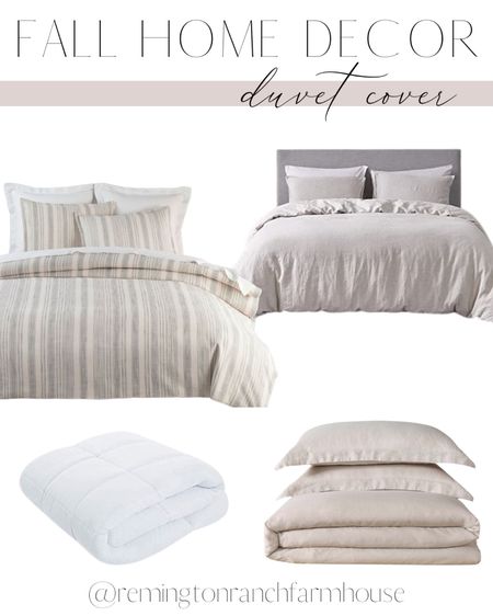 Fall Home Decor - Favorite duvet covers - quilts for bed - bedroom furnishings - bedding - favorite bedding - farmhouse beddings 

#LTKhome