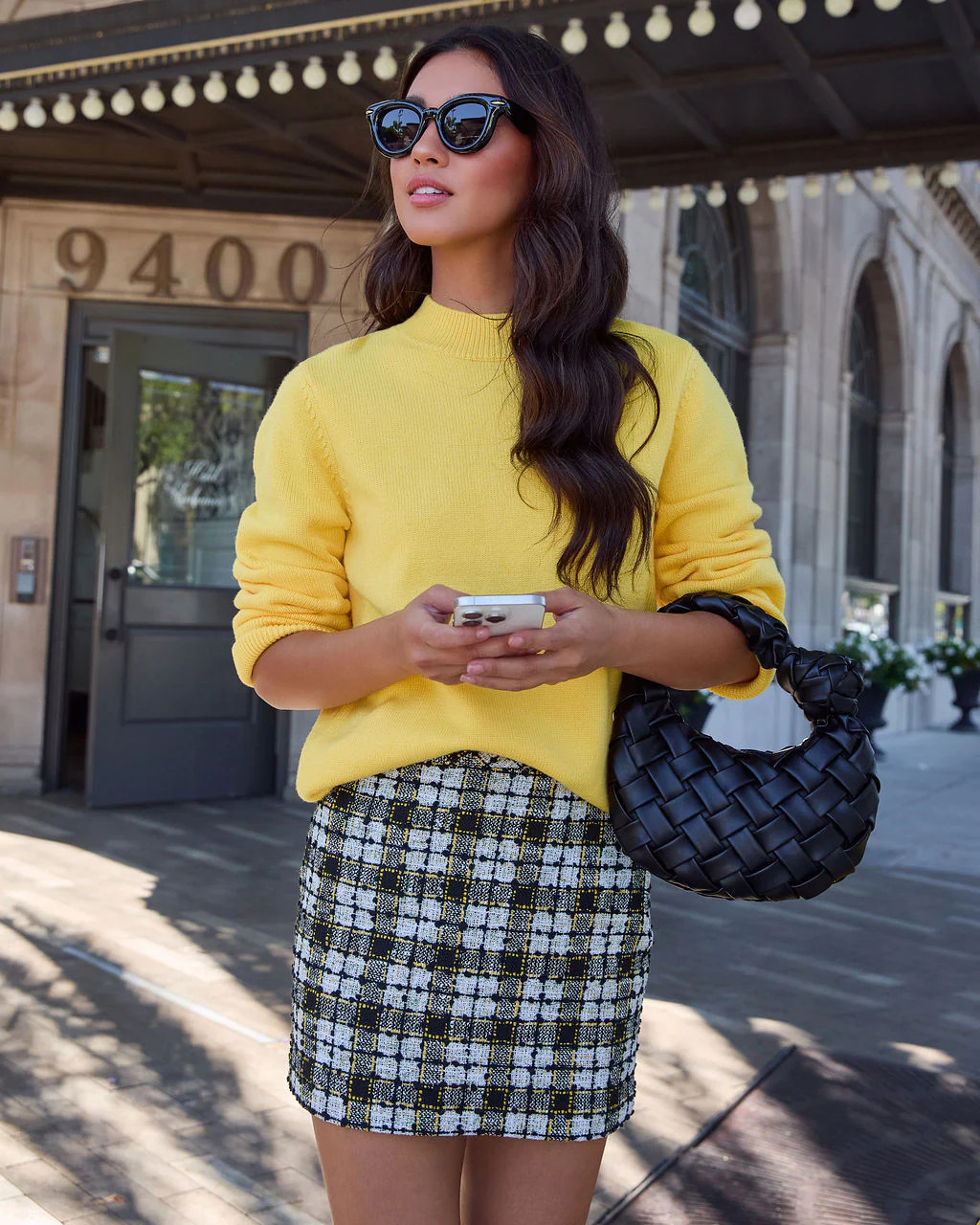 In A Maze Plaid Mini Skirt | VICI