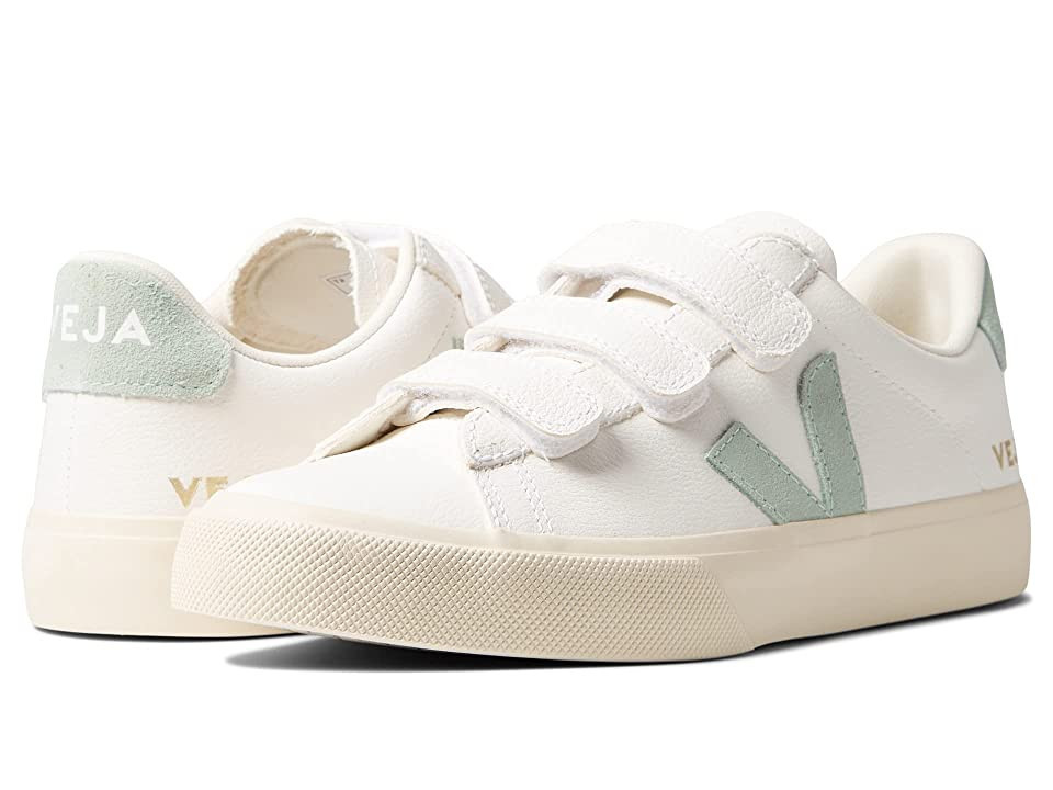 VEJA Recife Logo Women's Shoes Extra White/Matcha : EU 42.5 (US Women's 11.5) M, Leather | Zappos