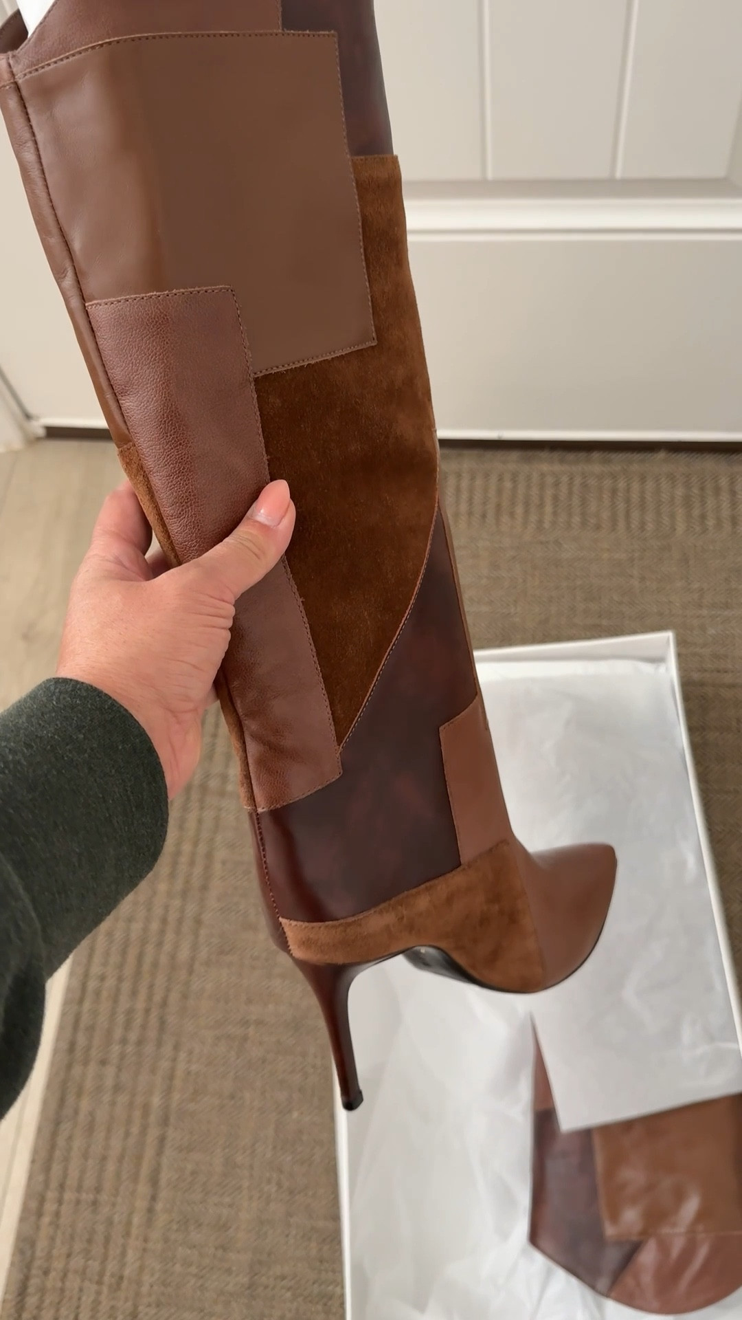 The perfect brown patchwork boot 