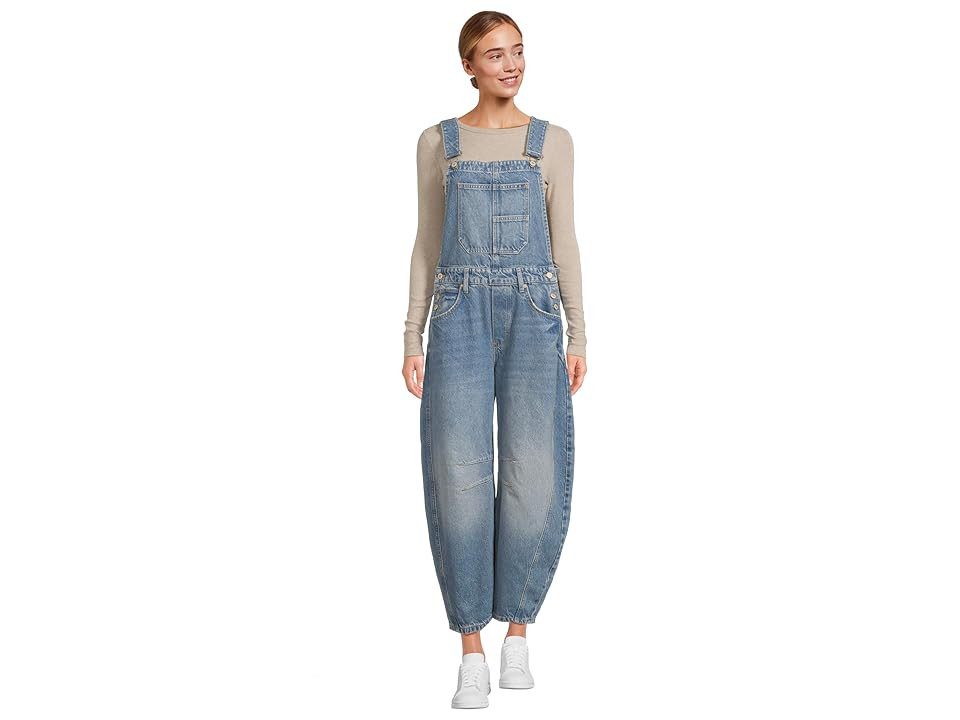 Free People Lucky You Overall Women's Overalls One Piece Ultra Light Beam : XL (Women's 14), Cotton/Denim/Lyocell | Zappos