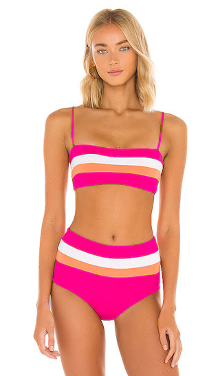 X REVOLVE Rebel Stripe Bikini Top in Multi | Revolve Clothing (Global)