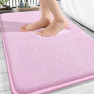 OLANLY Thick Memory Foam Bath Mat Rug 30x20, Extra Soft Absorbent Bathroom Rug, Quick Dry Bath Ma... | Amazon (US)