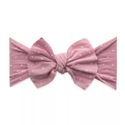 Baby Bling Patterned Shabby Knot Headband in Mauve | Bed Bath & Beyond