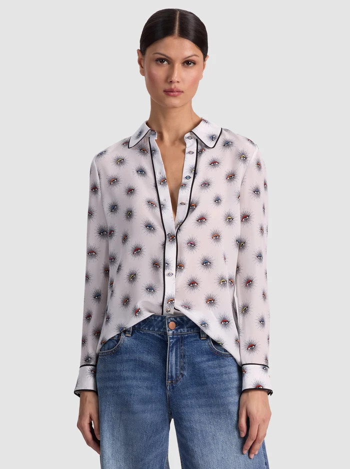 WILLA SILK BLOUSE | Alice + Olivia