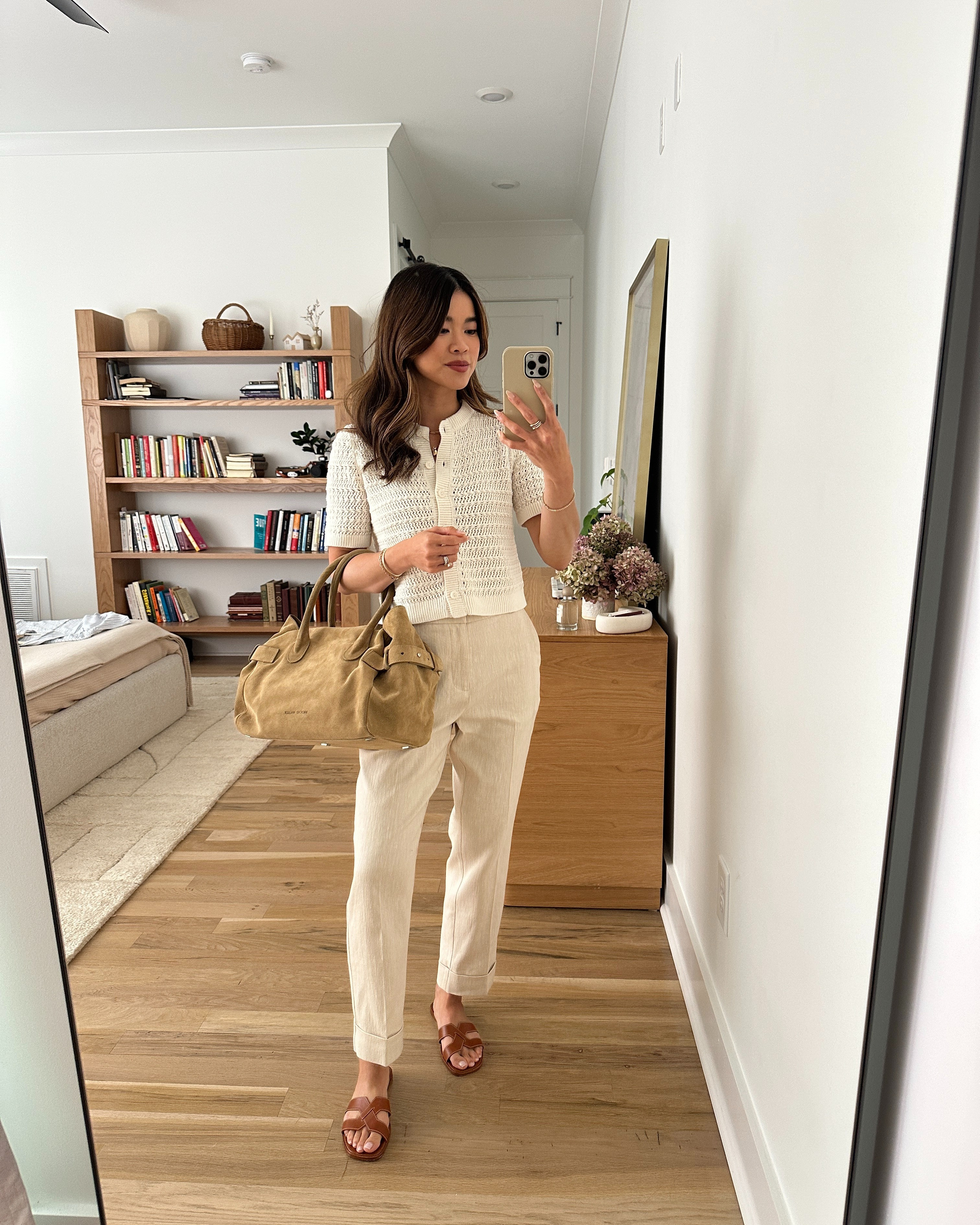 Sizing info:
•Knit tank size XS 
•Pants size XS in flax 

 petite fashion, get dressed with me, outfit inspiration, ootd, nashville outfit, Nashville influencer, petite style, vacation style, casual outfits, mom style, petite pants, spring outfits, spring outfit info, spring pants, spring outfit idea, spring top, spring bag, spring button up spring shoes, linen pants, suede bag, suede duffel,  

 @Brochu Walker 

#LTKPetite #LTKSeasonal #LTKWorkwear