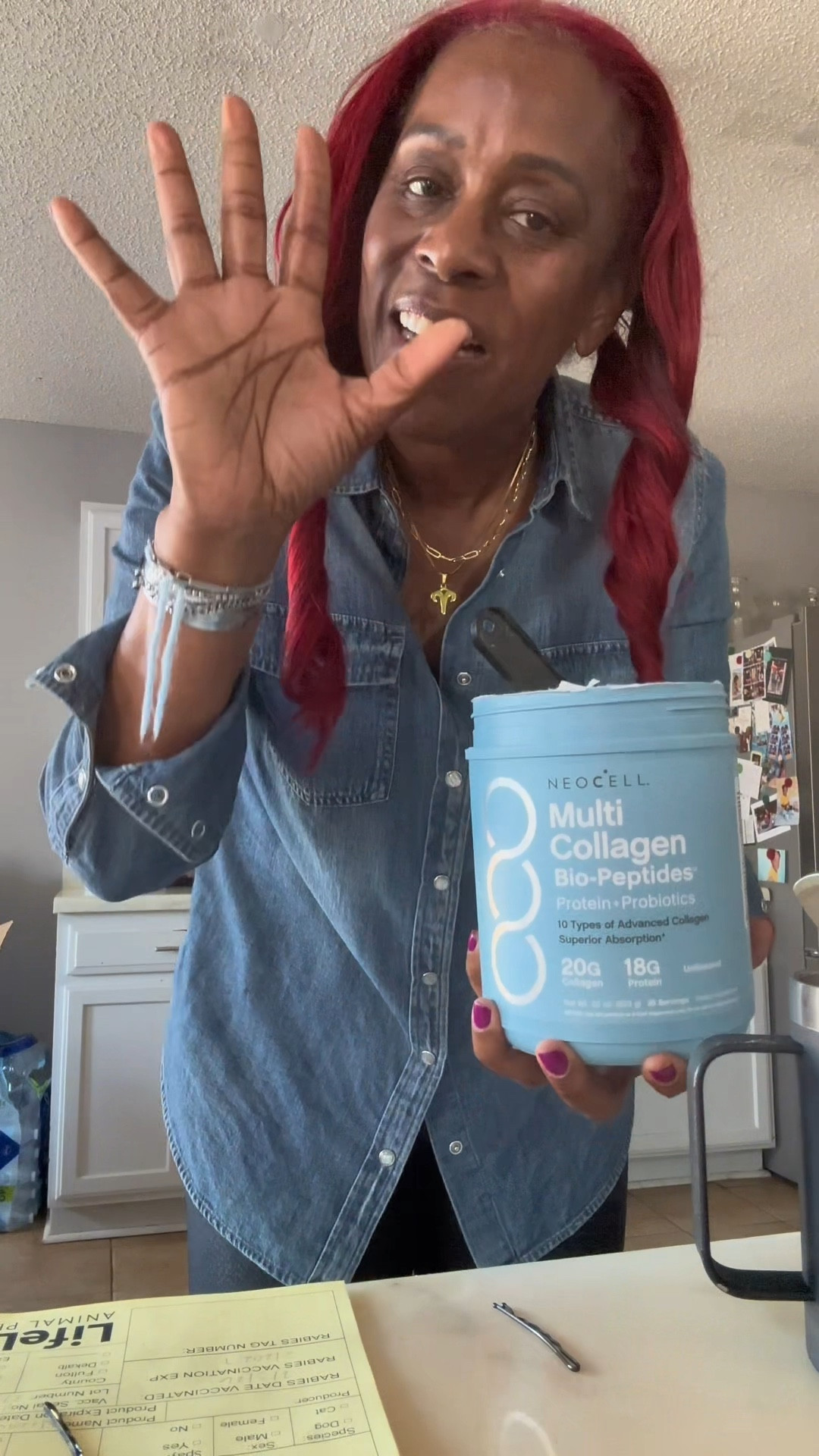 I use NeoCell Collagen Peptides Protein Powder by adding one scoop to coffee or a smoothie

#LTKBeauty #LTKOver40 #LTKselfcare