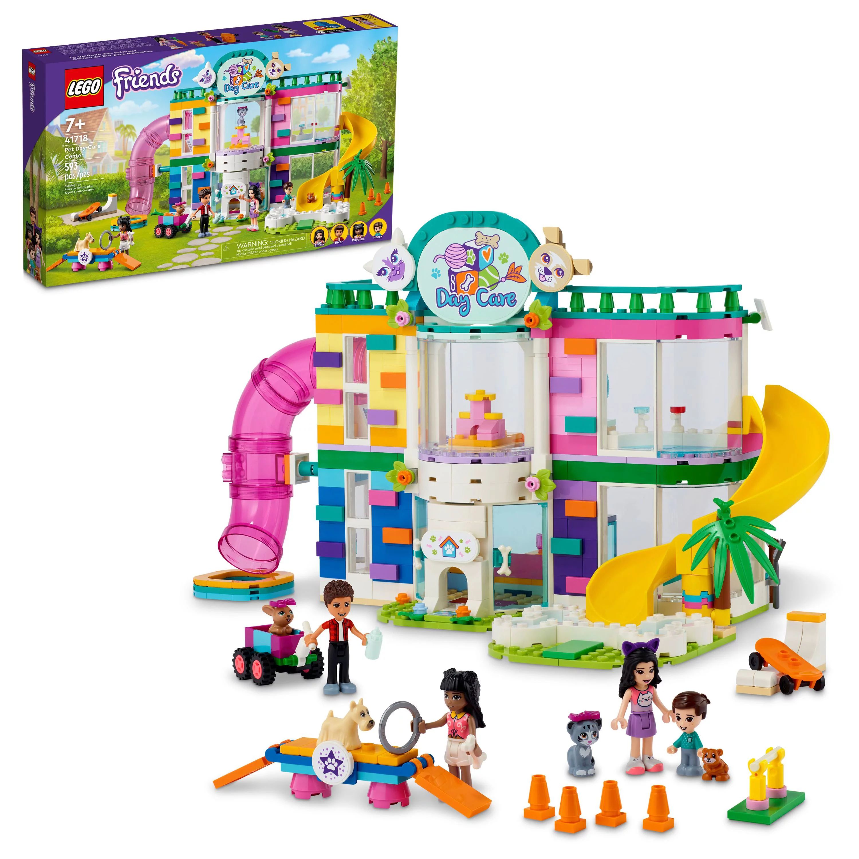 LEGO Friends Pet Day-Care Center 41718 Building Kit; Gift for Kids Aged 7+ Who Love Animal Playse... | Walmart (US)