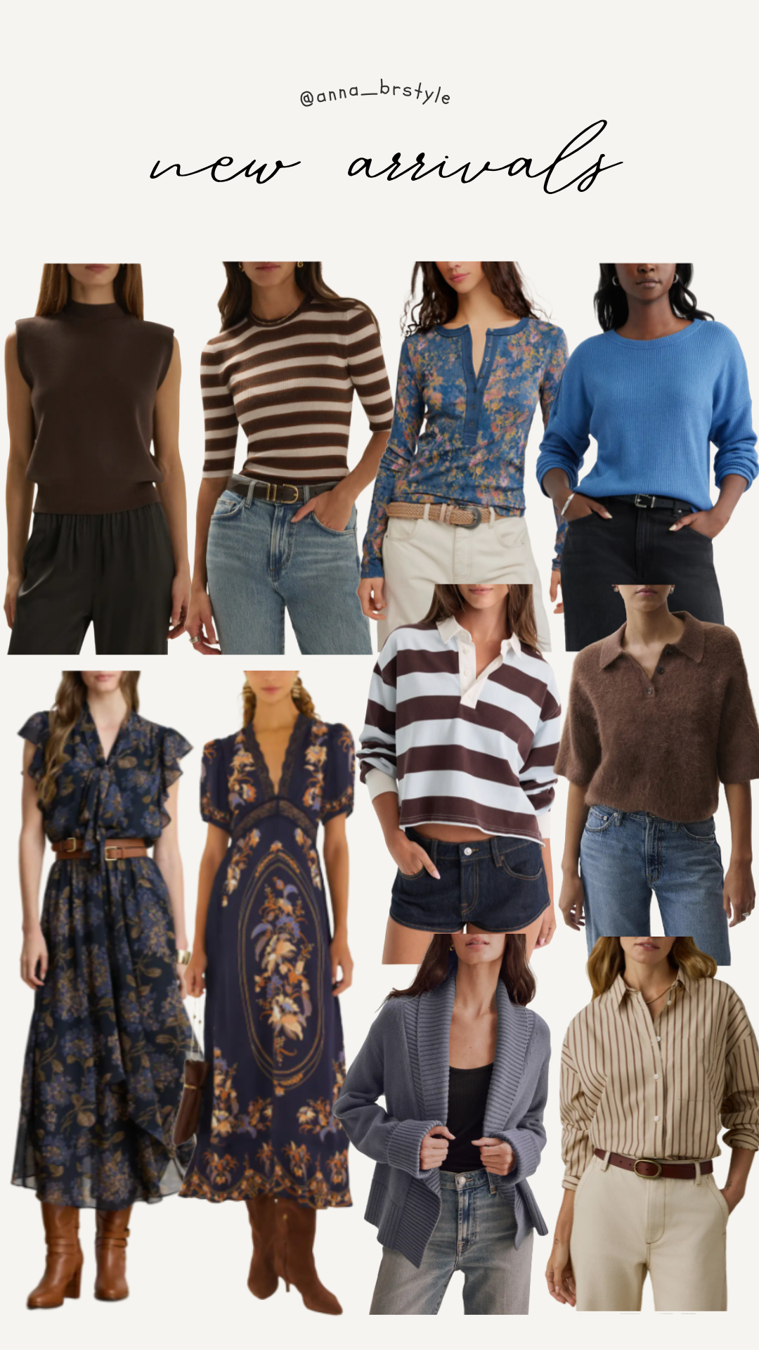 Fresh new arrivals with easy knits, stripes, florals, and dresses for the season ahead.

new arrivals, women’s fashion, fall fashion, fall outfits, transitional style, striped sweater, floral top, floral dress, knit sweater, polo sweater, cardigan outfit, casual chic, everyday style, fall wardrobe, outfit inspiration, women’s tops, midi dress, striped shirt, seasonal style, fall style inspiration

#LTKOver40