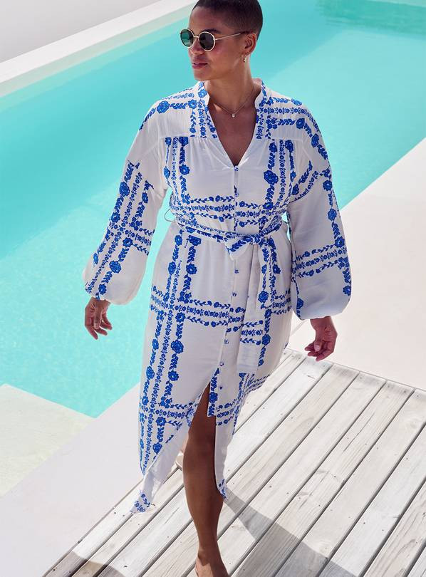 Printed Floral Border Dress 22 | Tu Clothing