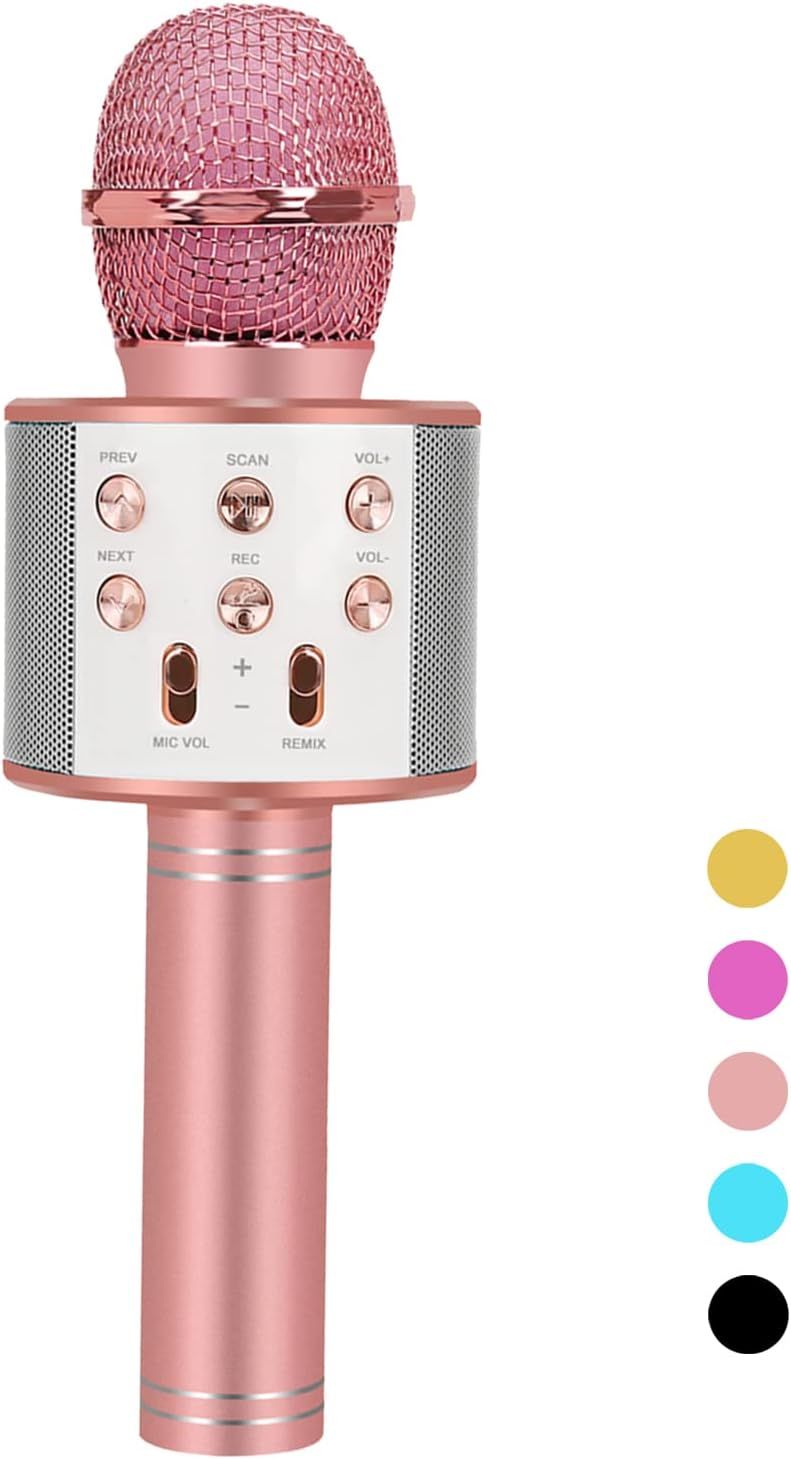 Newbrights Karaoke Wireless Bluetooth Microphone for Kids,Popular Birthday Gifts for 7 8 9 10 Yea... | Amazon (US)