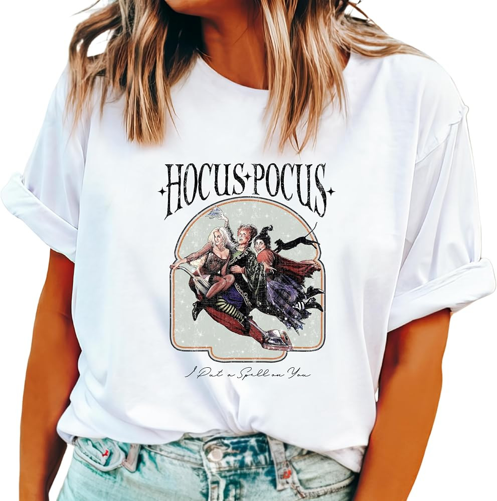 Woman's Halloween Shirt, HOcus Pocus I Put a Spell on You!, Hallowen Shirt for Women, Trick or Tr... | Amazon (US)