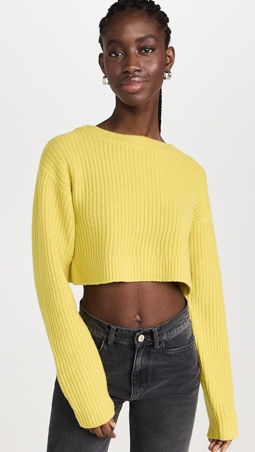 Cropped Boat Neck Pullover | Shopbop