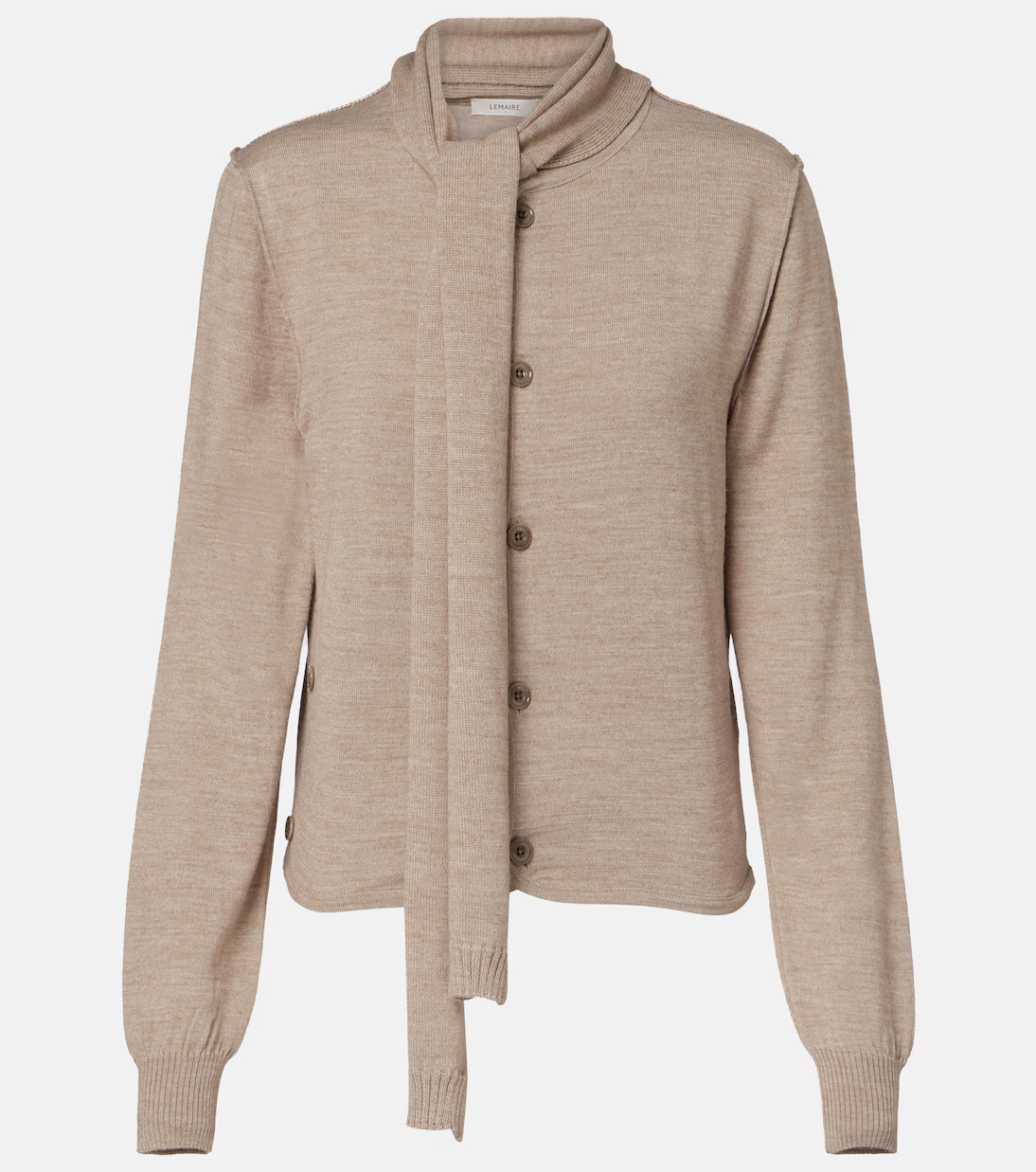 Twisted tie-detail wool-blend cardigan | Mytheresa (US/CA)