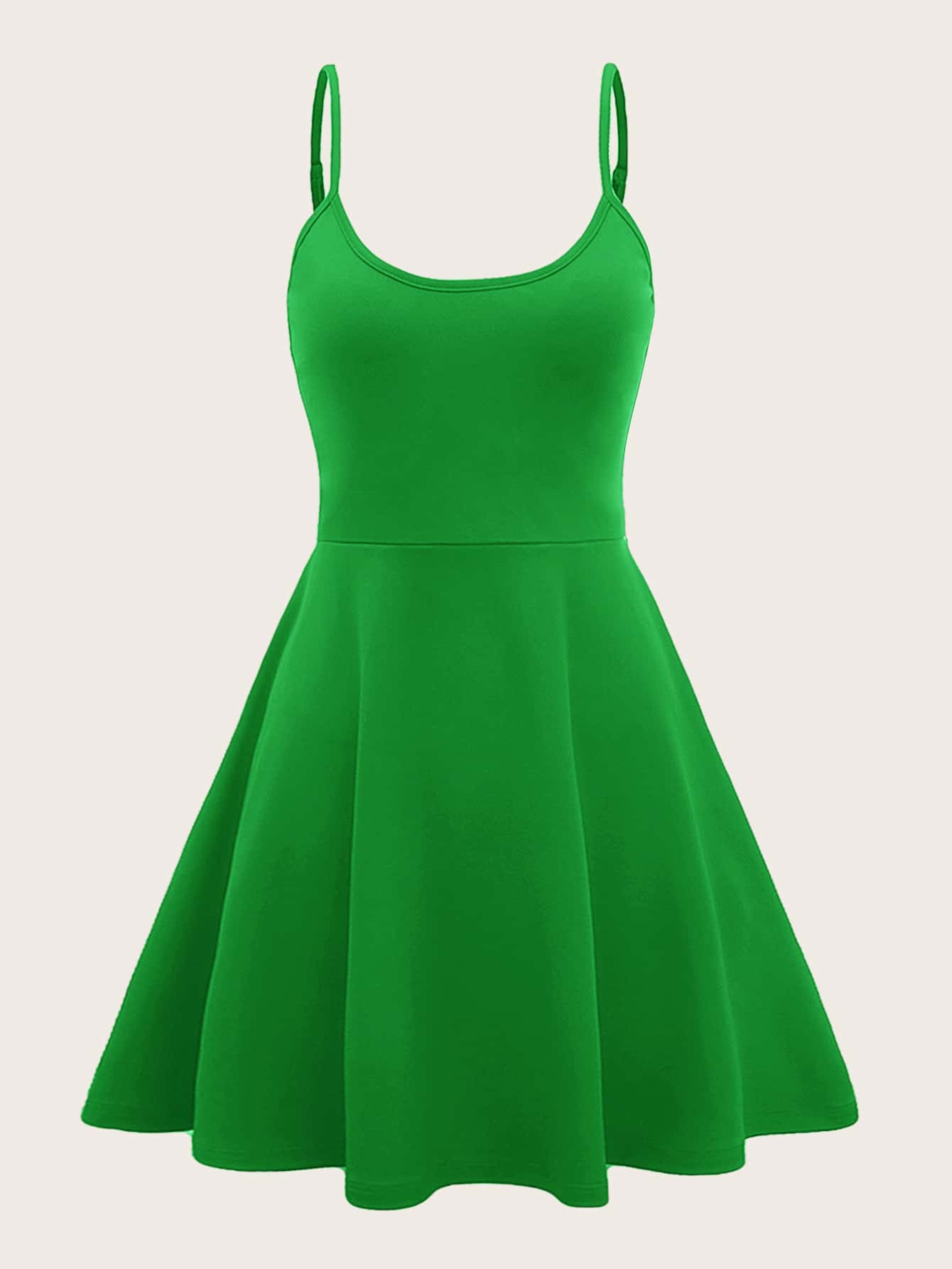 SHEIN Unity Solid Flare Hem Cami Dress
       
              
              $9.49        
    $9.... | SHEIN