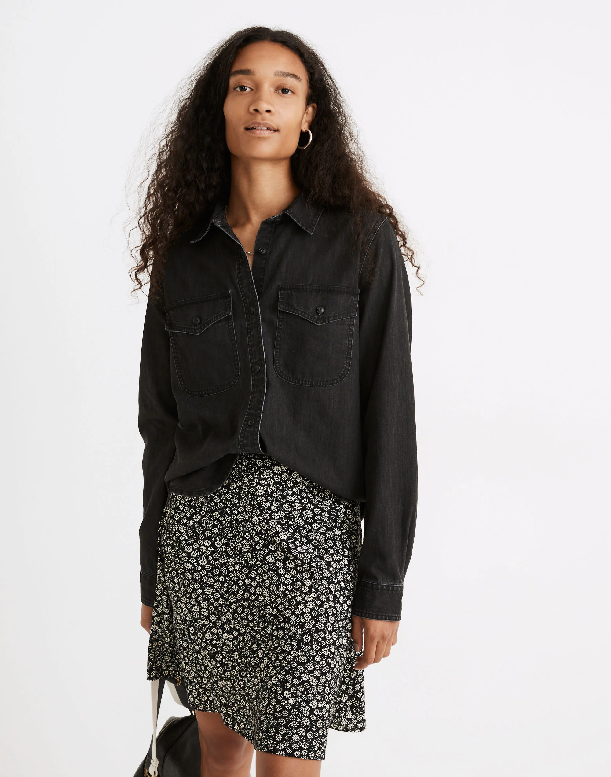 Denim Button-Up Shirt in Lunar Wash | Madewell