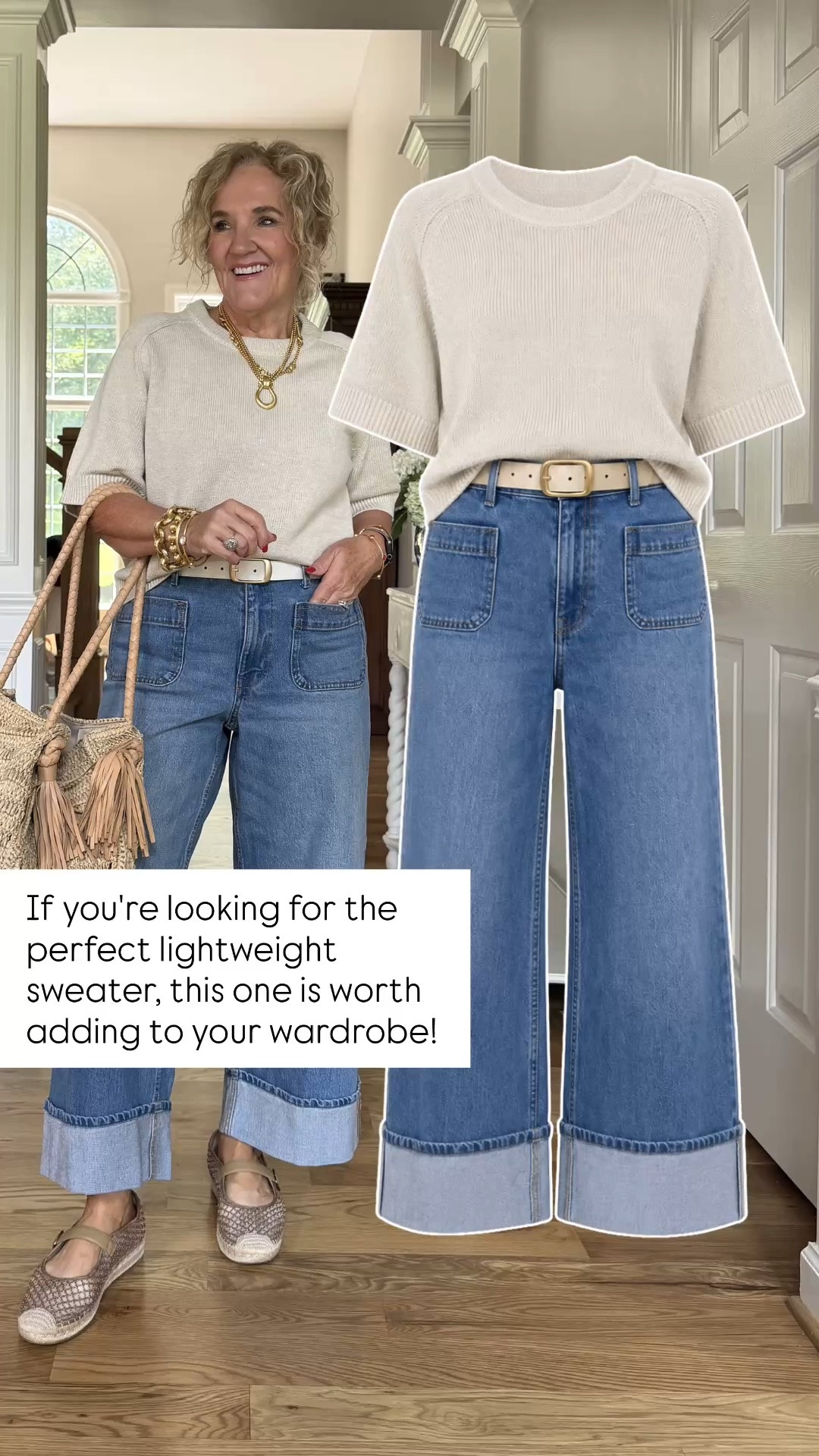 I chose the Speckled Beige in a Large for an intentionally oversized fit. If you prefer a more tailored look, I recommend ordering your true size.

Sizing: Wearing a Large in Speckled Beige.

💛 LTK MADE EASY
❤️ Heart = Support my posts
🔖 Save = Get restock alerts

#LTKootd #LTKSeasonal #LTKOver40