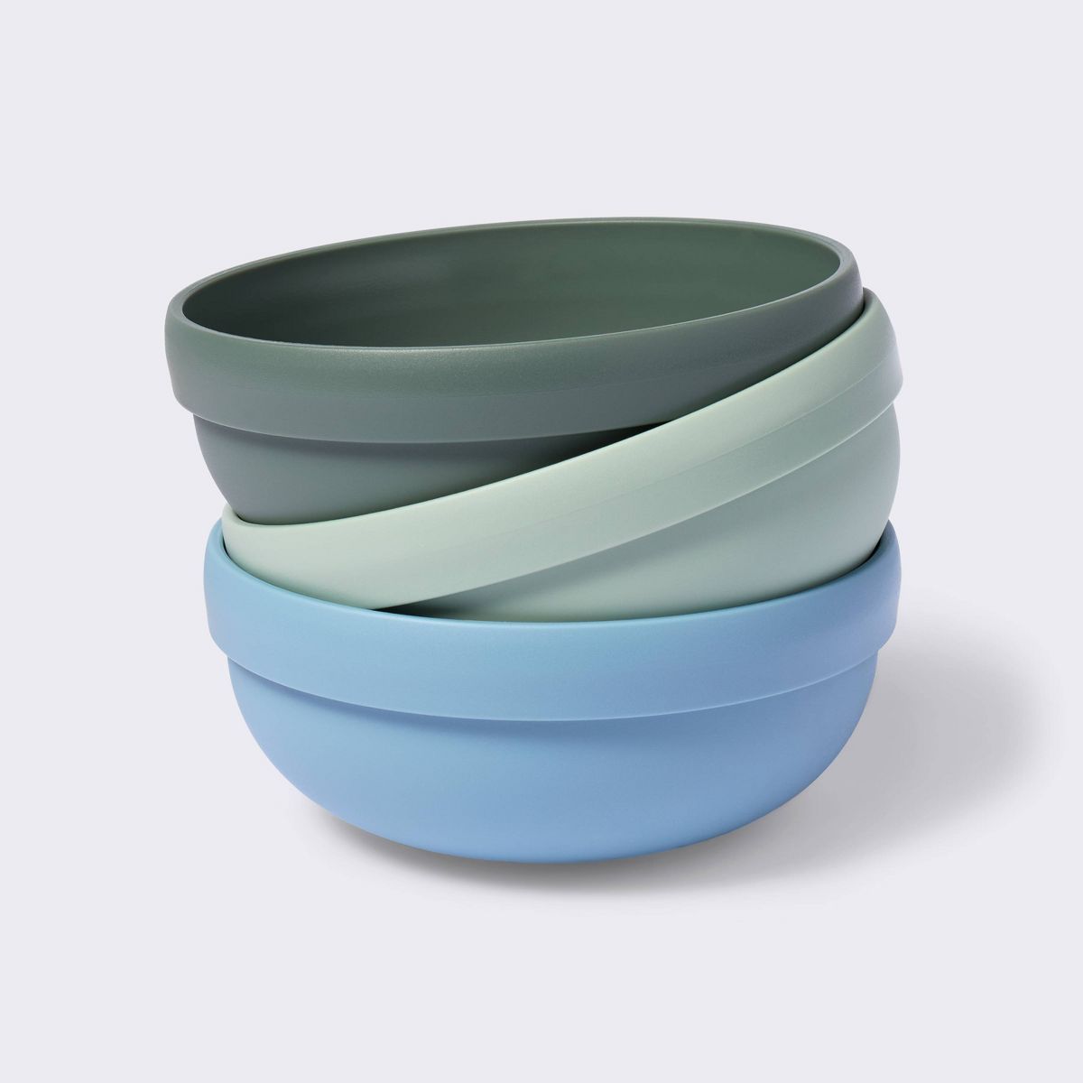 Plastic Bowls - 3pk - Blue/Green - Cloud Island™ | Target