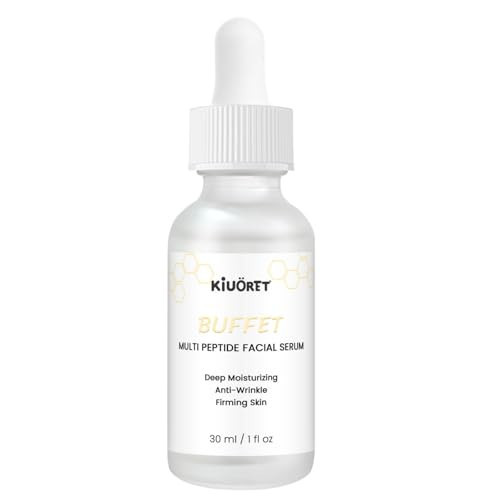 Buffet Peptides Serum for Face - 30ML Multi Peptide Facial Serum Reduces Wrinkles and Fine Lines - Peptide Serum with Hyaluronic Acid and Amino Acids for Hydration or Women & Men | Amazon (US)