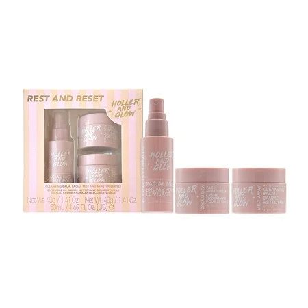 Holler and Glow Limited Edition Rest and Reset Skincare 3 Piece Gift Set | Walmart (US)
