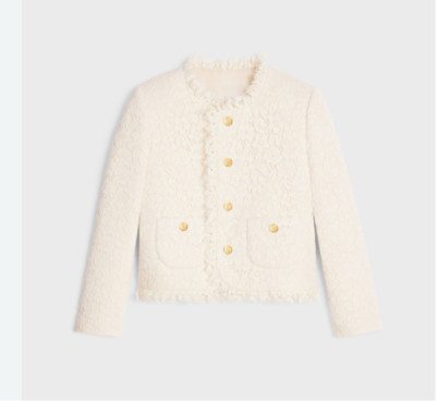 NWT CELINE Ivory Guipure Lace Chasseur Jacket Size XS | eBay | eBay US