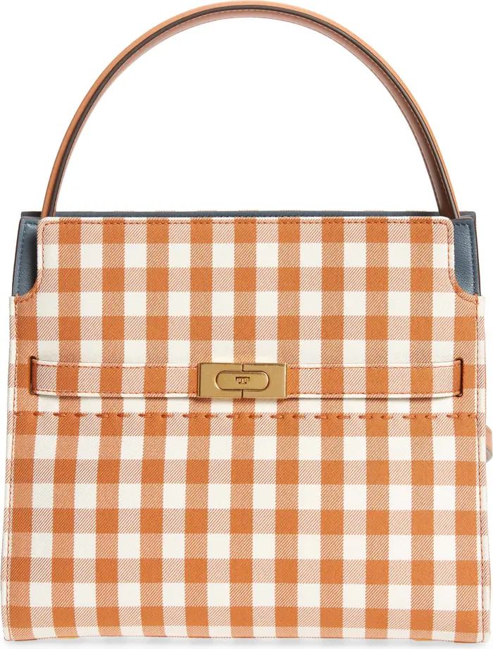 Small Lee Radziwill Gingham Double Bag Satchel | Nordstrom