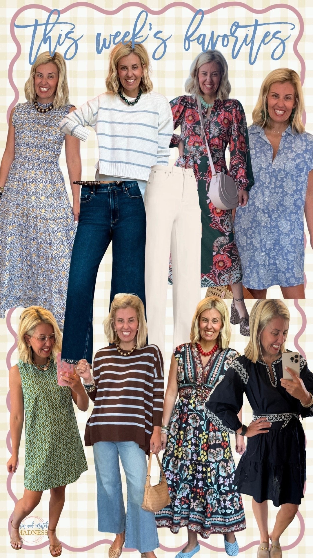 This week‘s favorites according to y’all!! Lots on sale! 

Codes:
Boden - LABOR 20% off
Mersea - Catherine15

#LTKSeasonal #LTKOver40 #LTKSaleAlert