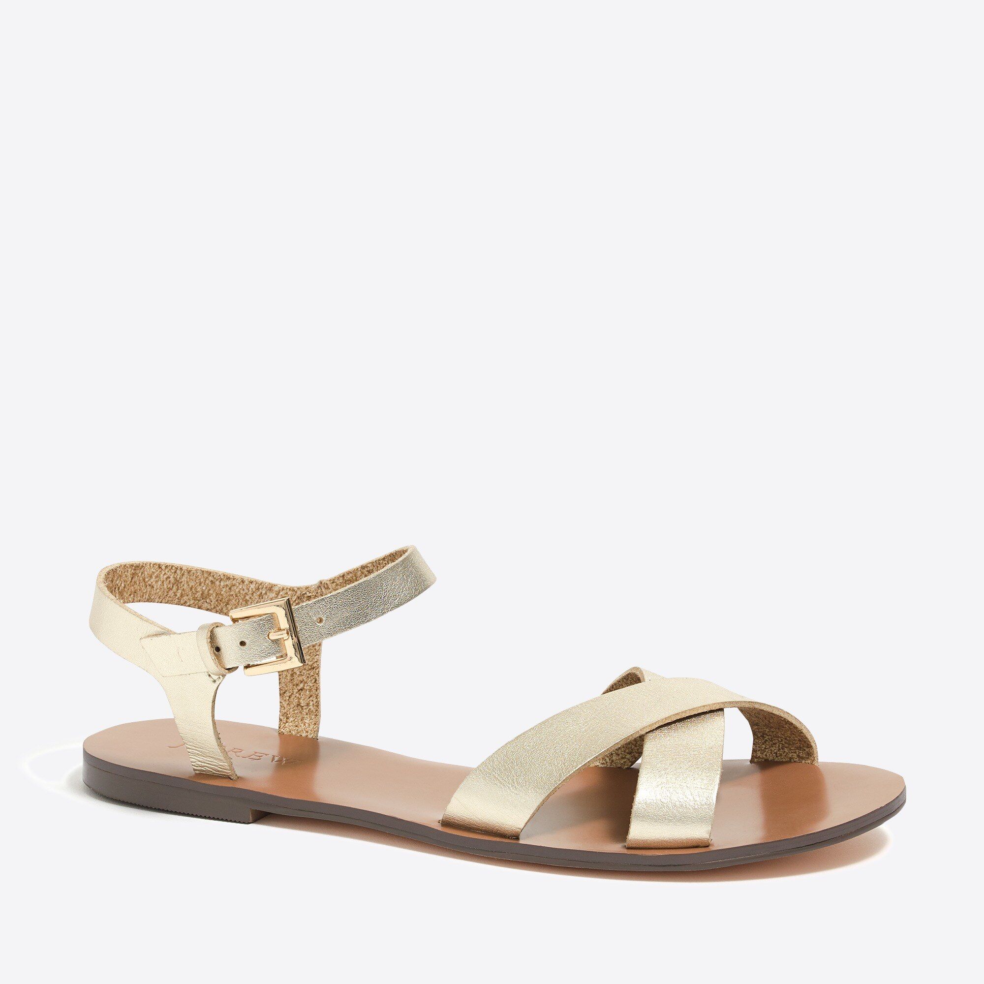 Crisscross ankle-strap sandals | J.Crew Factory