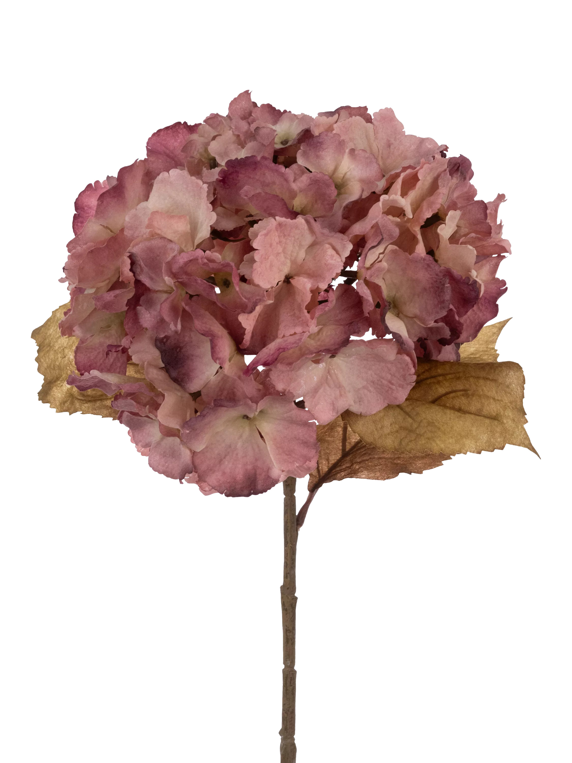 Floralsilk Artificial Autumn Hydrangea Stem, 80cm, Purple | John Lewis (UK)